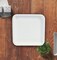 24 Count White Square Paper Dinner Plates Disposable Party Tableware 9"